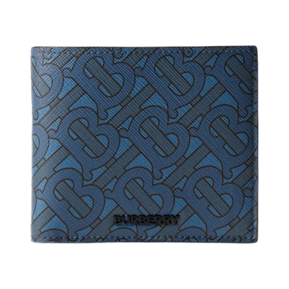 버버리 모노그램 프린트 반지갑 네이비(Burberry Monogram Print Bi-Fold Navy) - 1