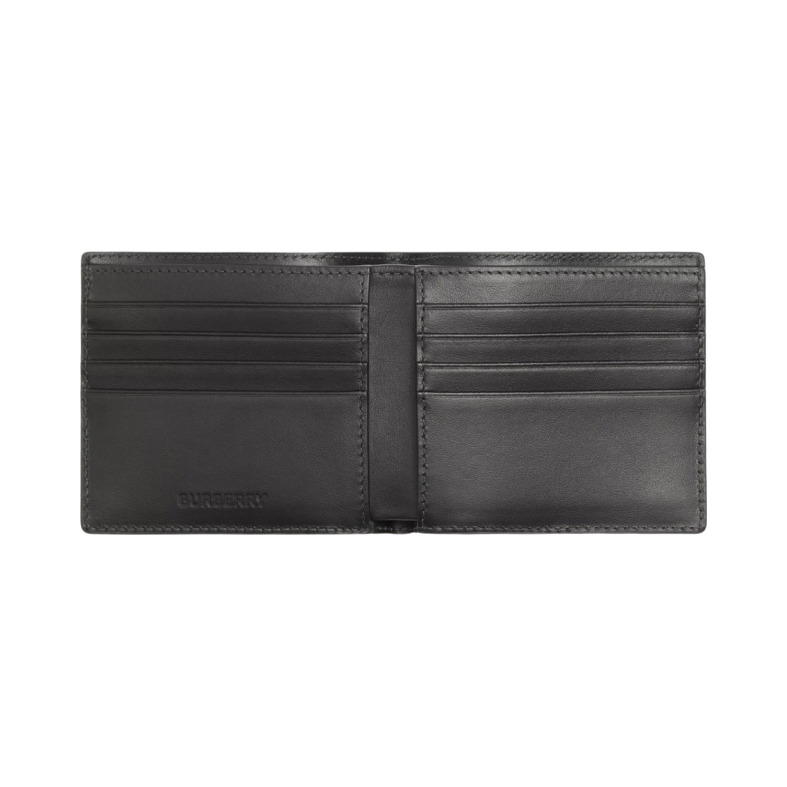 버버리 체크 레더 인터네셔널 반지갑 차콜(Burberry Check Leather International Bifold Wallet Charcoal) - 2