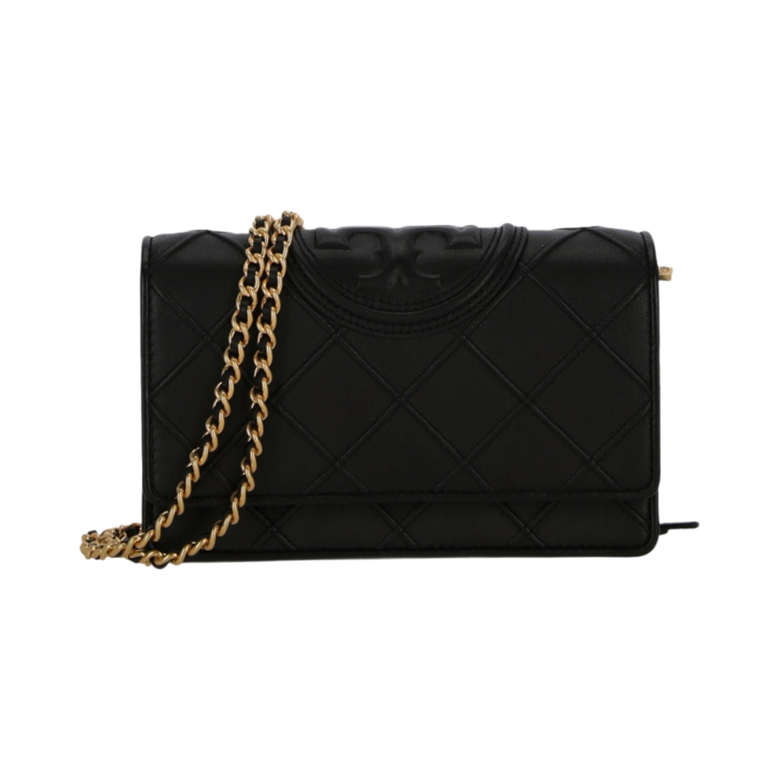 138853-001 Tory Burch Fleming Soft Chain Wallet Black