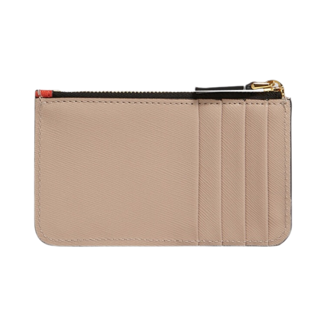 마르니 사피아노 레더 카드 케이스 펠리칸 인디안 오렌지(Marni Saffiano Leather Card Case Pelican Indian Orange) - 2