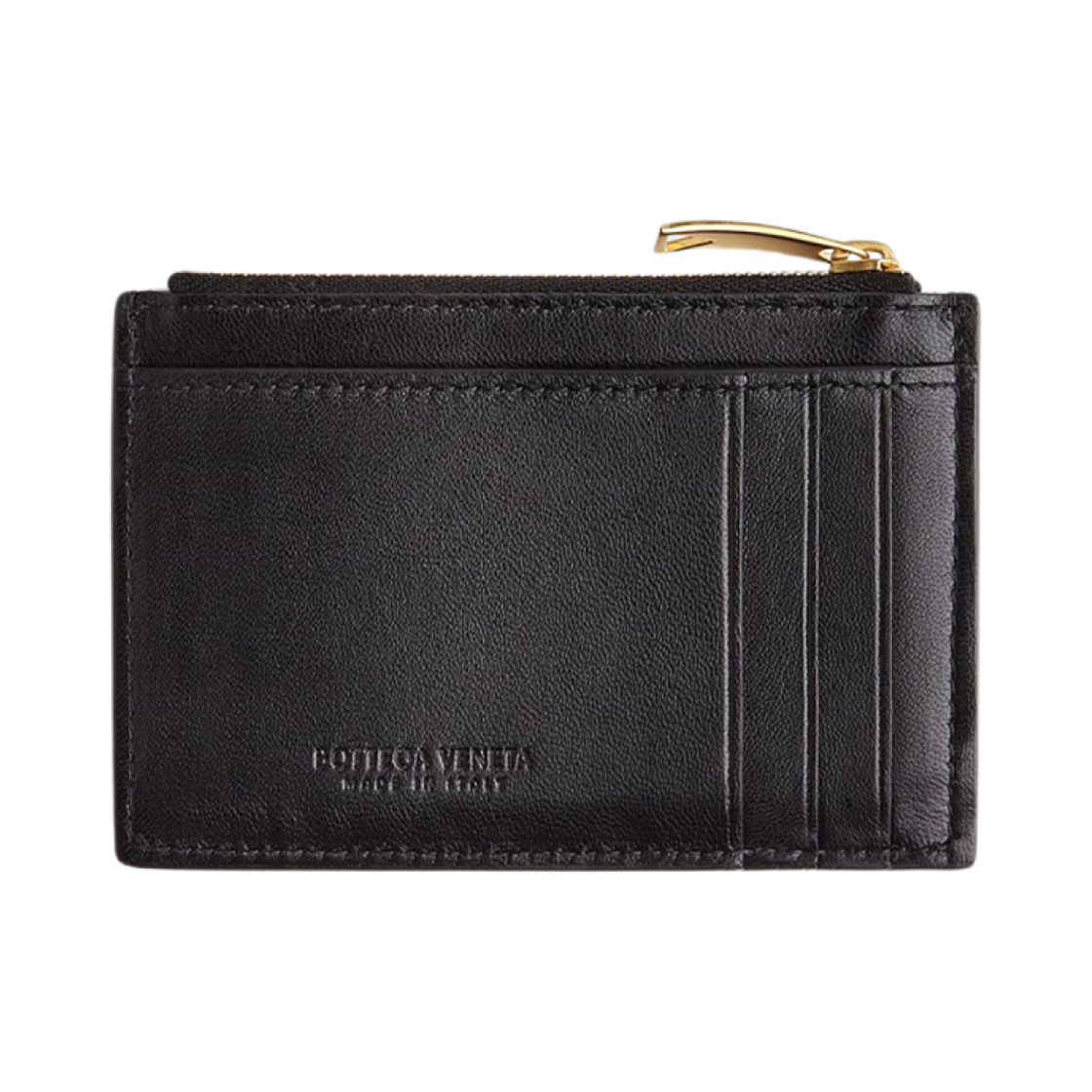 보테가 베네타 카세트 지퍼 카드 케이스 블랙(Bottega Veneta Cassette Zippered Card Case Black) - 2