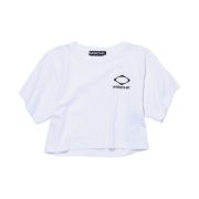 (W) Mischief Cropped T-Shirt White