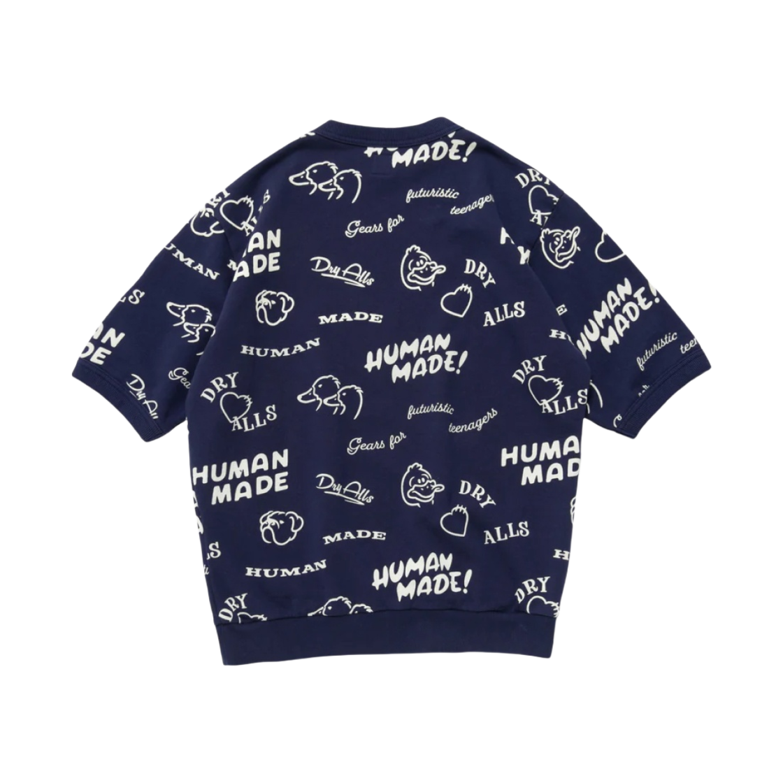 휴먼 메이드 프린티드 숏슬리브 스웨트셔츠 네이비(Human Made Printed S/S Sweatshirt Navy) - 2