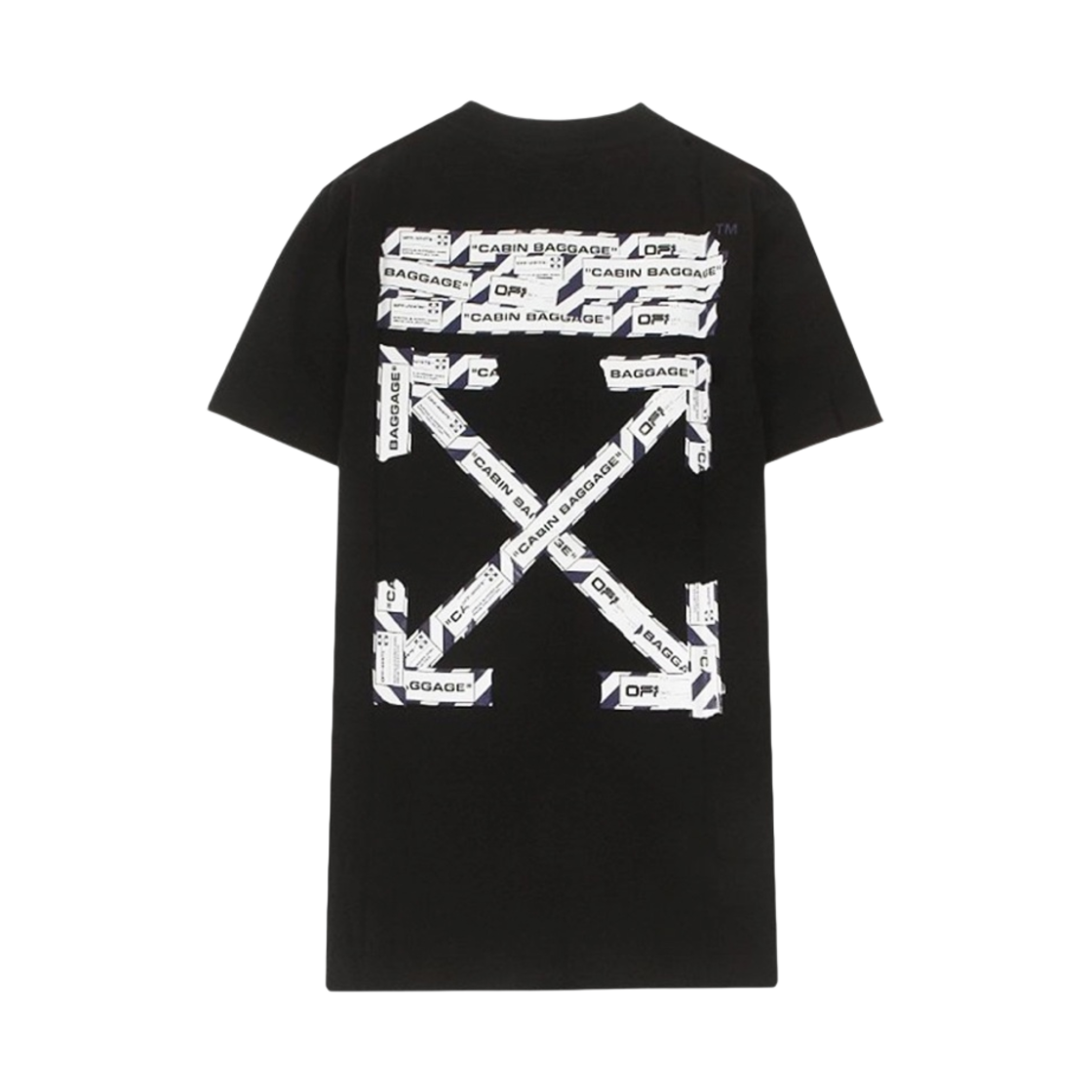 오프화이트 에어포트 테이프 숏슬리브 슬림 티셔츠 블랙(Off-White Airport Tape S/S Slim T-Shirt Black)