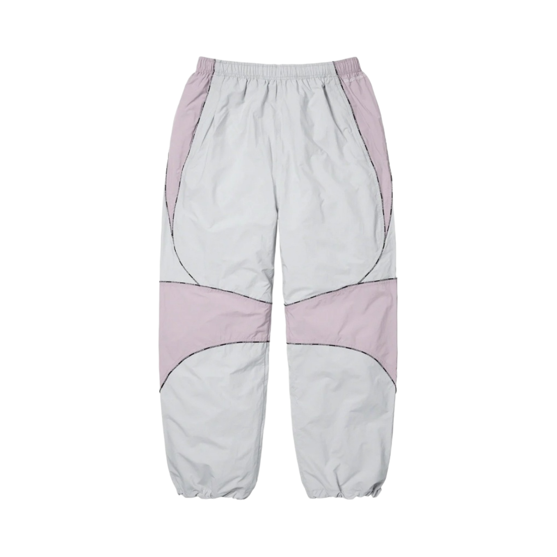 슈프림 로고 파이핑 트랙 팬츠 그레이 - 23FW