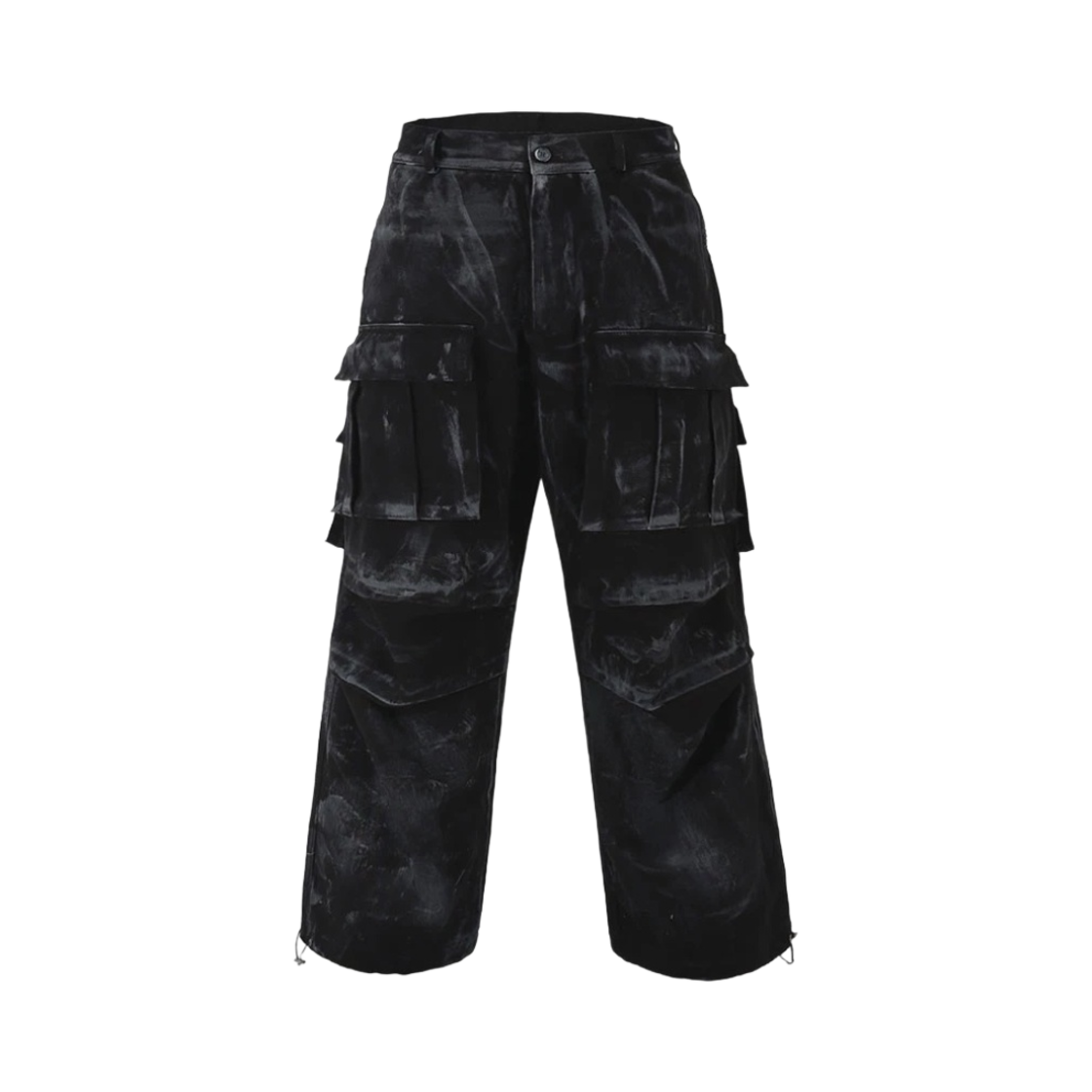 - Nos Couleurs 05 Cargo Pants Dirty Washing Black