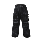 Nos Couleurs 05 Cargo Pants Dirty Washing Black