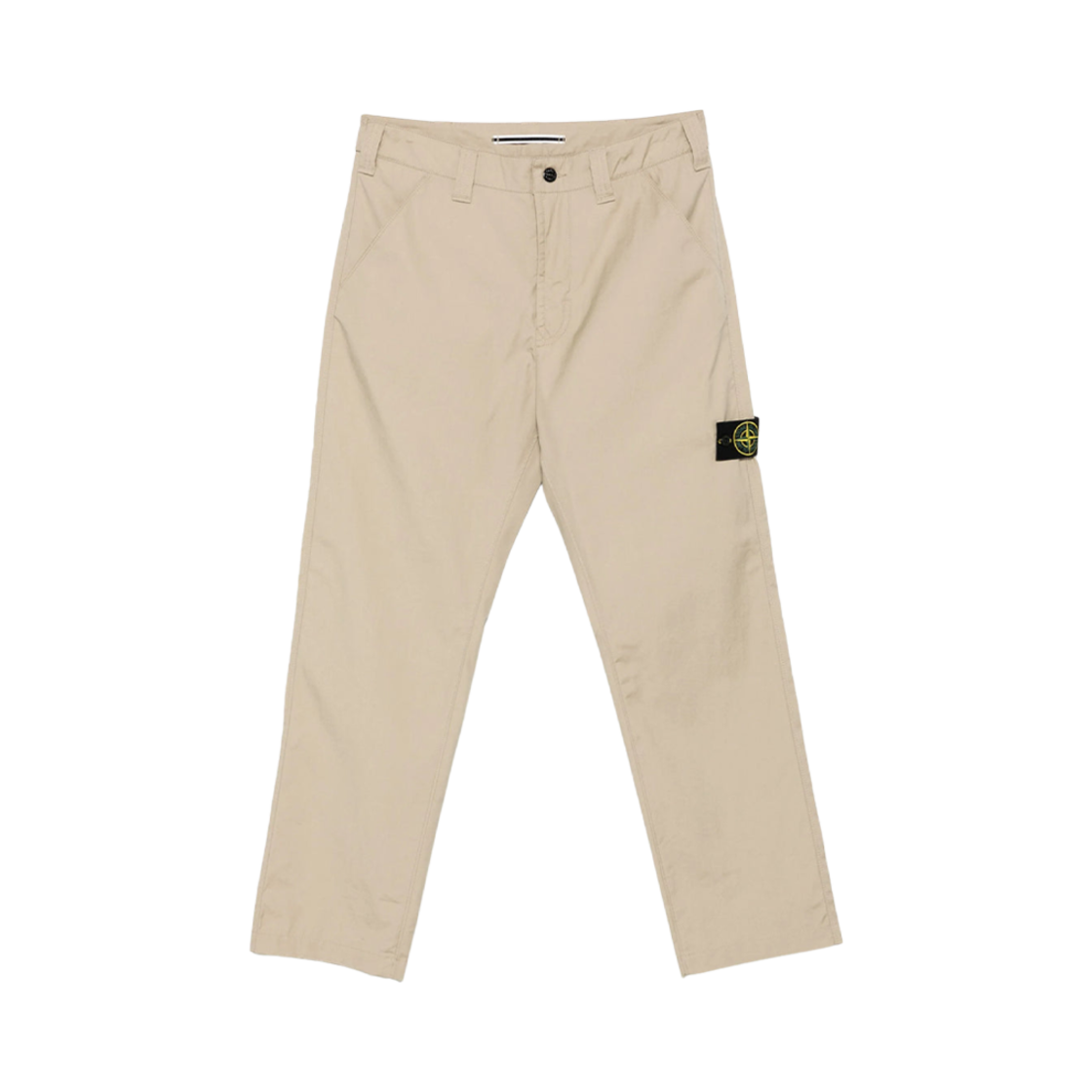 K1S1531000-15S0011-V009A Stone Island 3100015 Supima Cotton Canvas Non-Aqueous Dyeing Technology Regular Fit Chino Trousers with Pockets Desert - 25SS