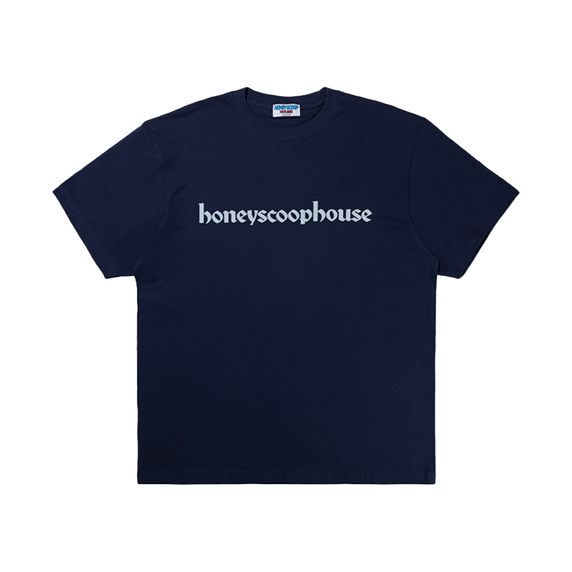 허니스쿱하우스 싱글 로고 티 인디고(Honey Scoop House Single Logo Tee Indigo)