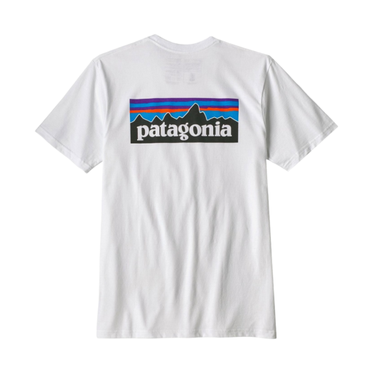 Patagonia P-6 Logo Pocket Responsibili-Tee S/S White