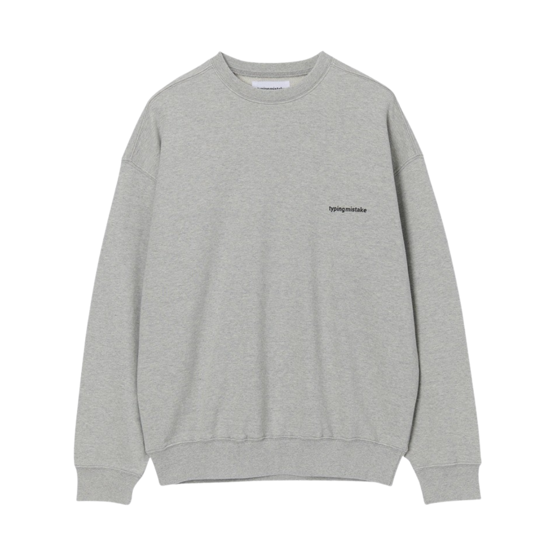 타이핑 미스테이크 러브 스웨트셔츠 그레이 - 22FW