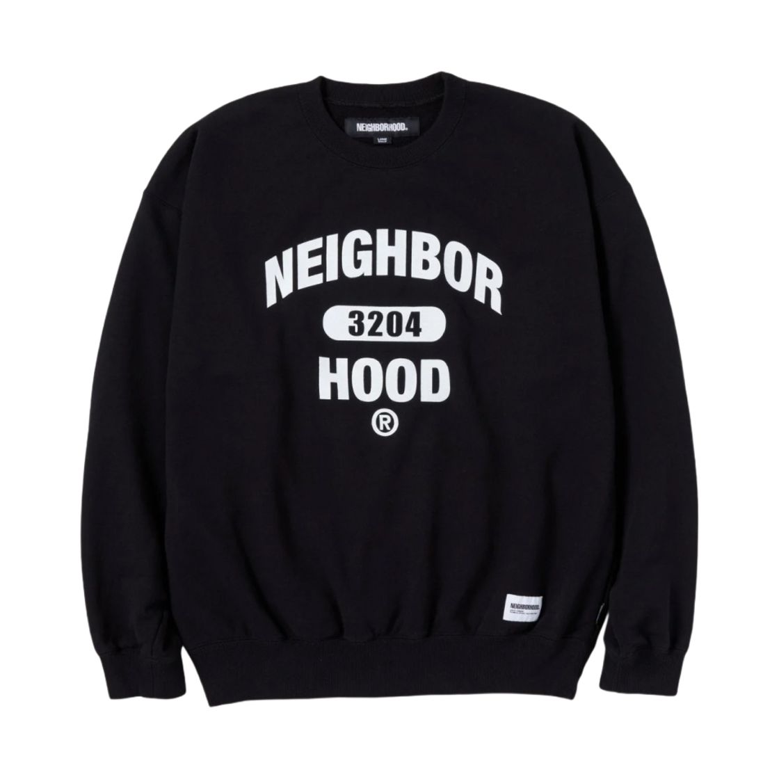 231FPNH-CSM01 Neighborhood College L/S Sweatshirt Black