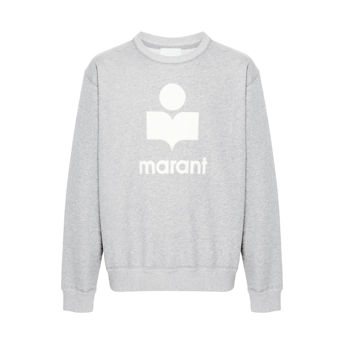 SW0029HA-B1M18H-GYWH Isabel Marant Mikoy Logo Cotton Sweatshirt Grey White - 24FW