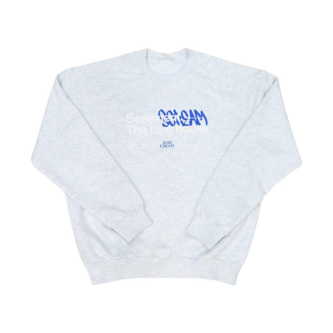 베이스크림 베이스먼트 스웻셔츠 라이트그레이(Basecream Basement Sweatshirts Light Gray)