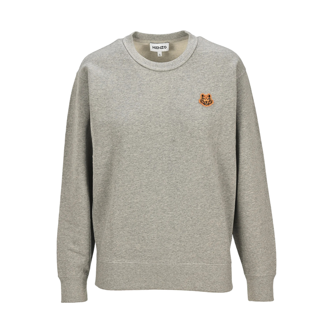 FA62SW8204MD-94 (W) Kenzo Tiger Crest Sweatshirt Pearl Grey
