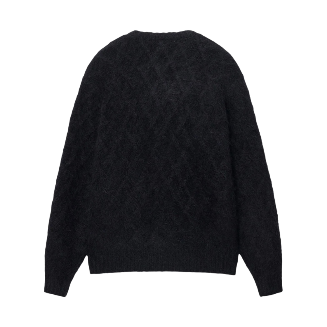 스투시 퍼지 래티스 크루 스웨터 블랙 | Stussy | KREAM