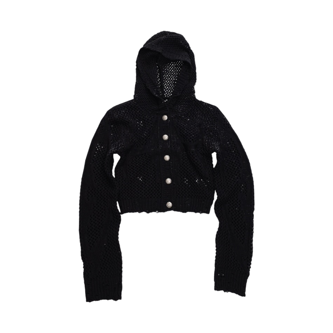 떠그 클럽 네트 후드 니트 블랙(Thug Club Net Hoodie Knit Black) - 1