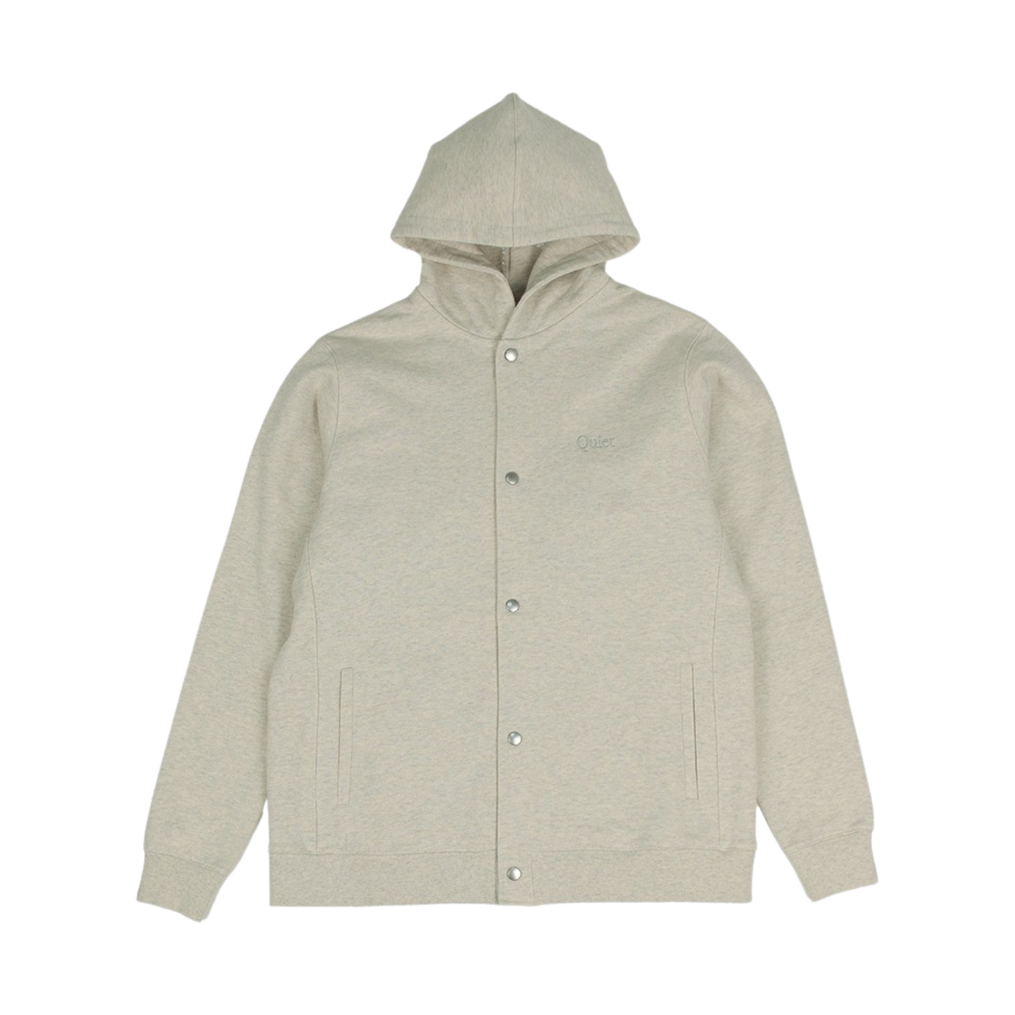 브로큰비트 콰이엇 스냅 후디 아이보리(Broken Beat Quite Snap Hoodie Ivory)