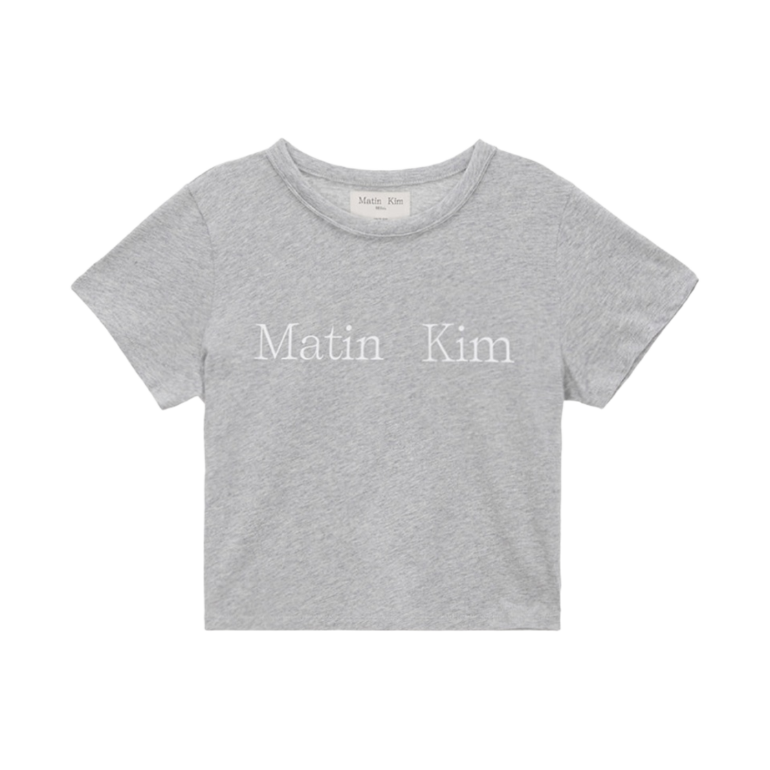 ★Matin Kim★ LOGO CROP TOP IN PINK MK2400TS041MPK Matin Kim] MATIN REVERSE PATCH LOGO CROP TOP IN PINK 正規品