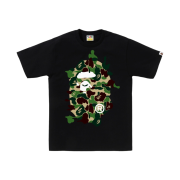 BAPE ABC Camo Rebuild Big Ape Head T-shirt Black