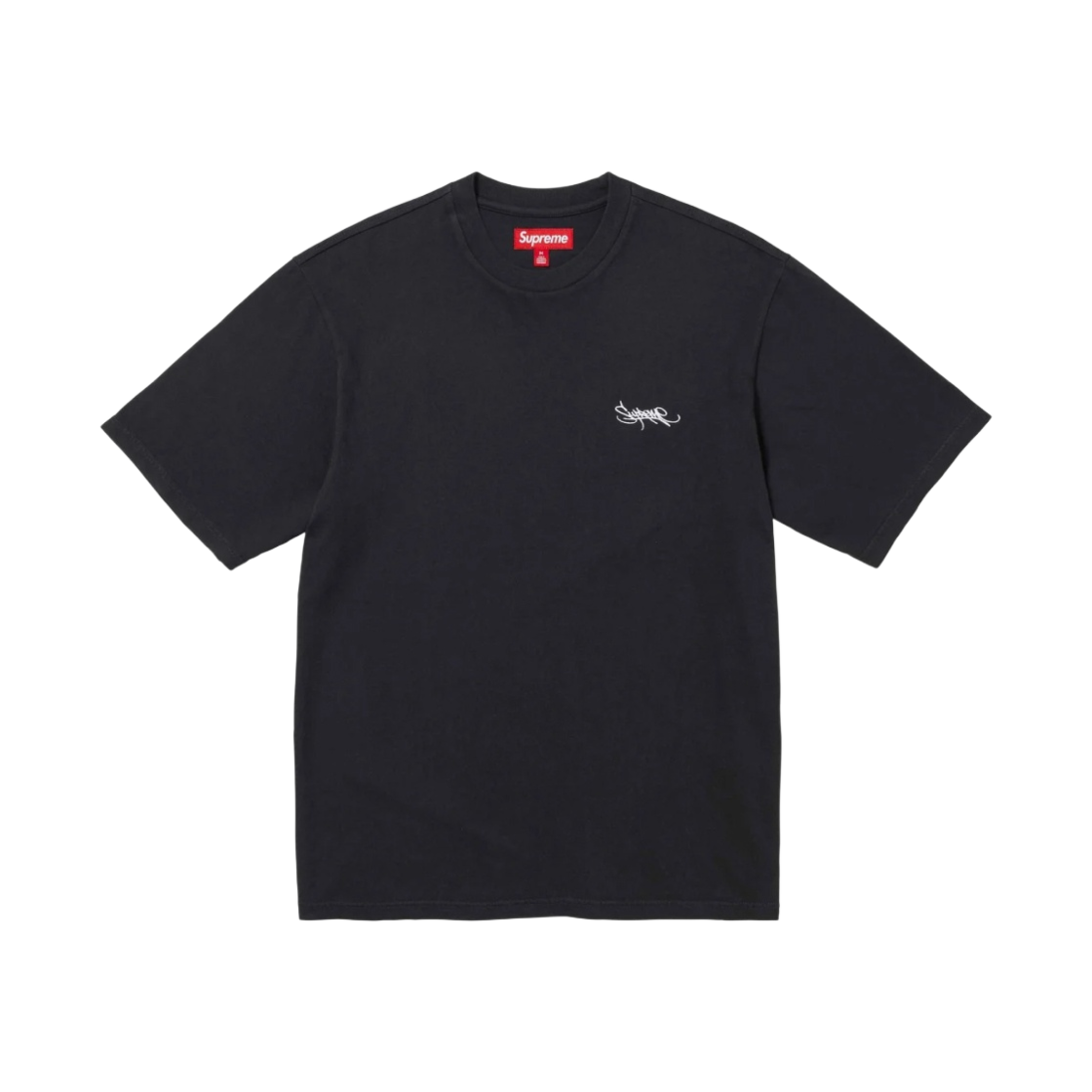슈프림 워시드 태그 숏슬리브 탑 블랙 - 24SS(Supreme Washed Tag S/S Top Black - 24SS) - 1