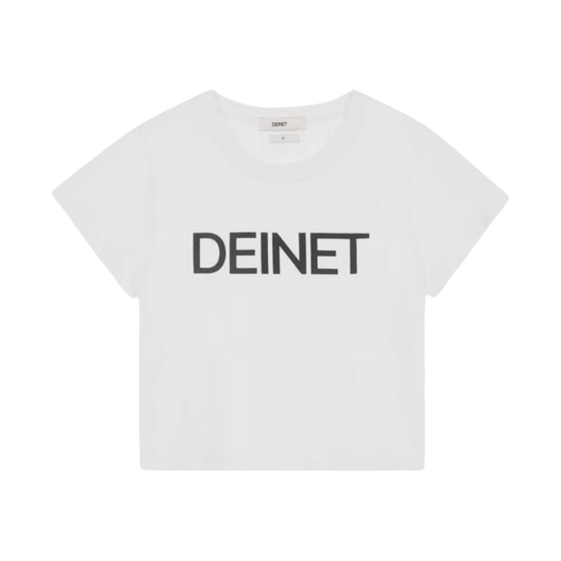 (W) 다이닛 크롭 티셔츠 화이트((W) Deinet Cropped T-Shirt White)