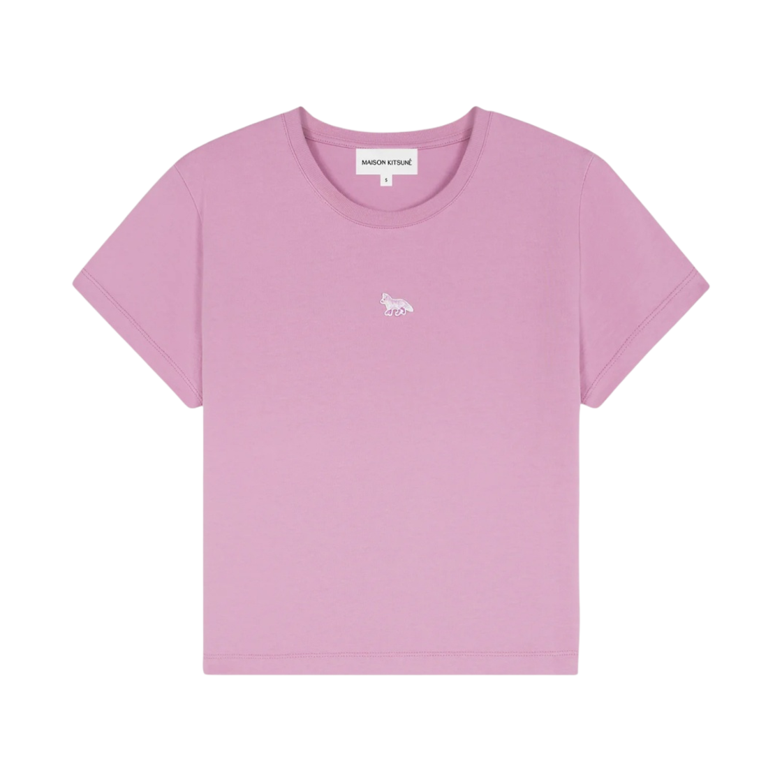 MW00105KJ0008-P527 (W) Maison Kitsune Baby Fox Patch Baby T-Shirt Blossom