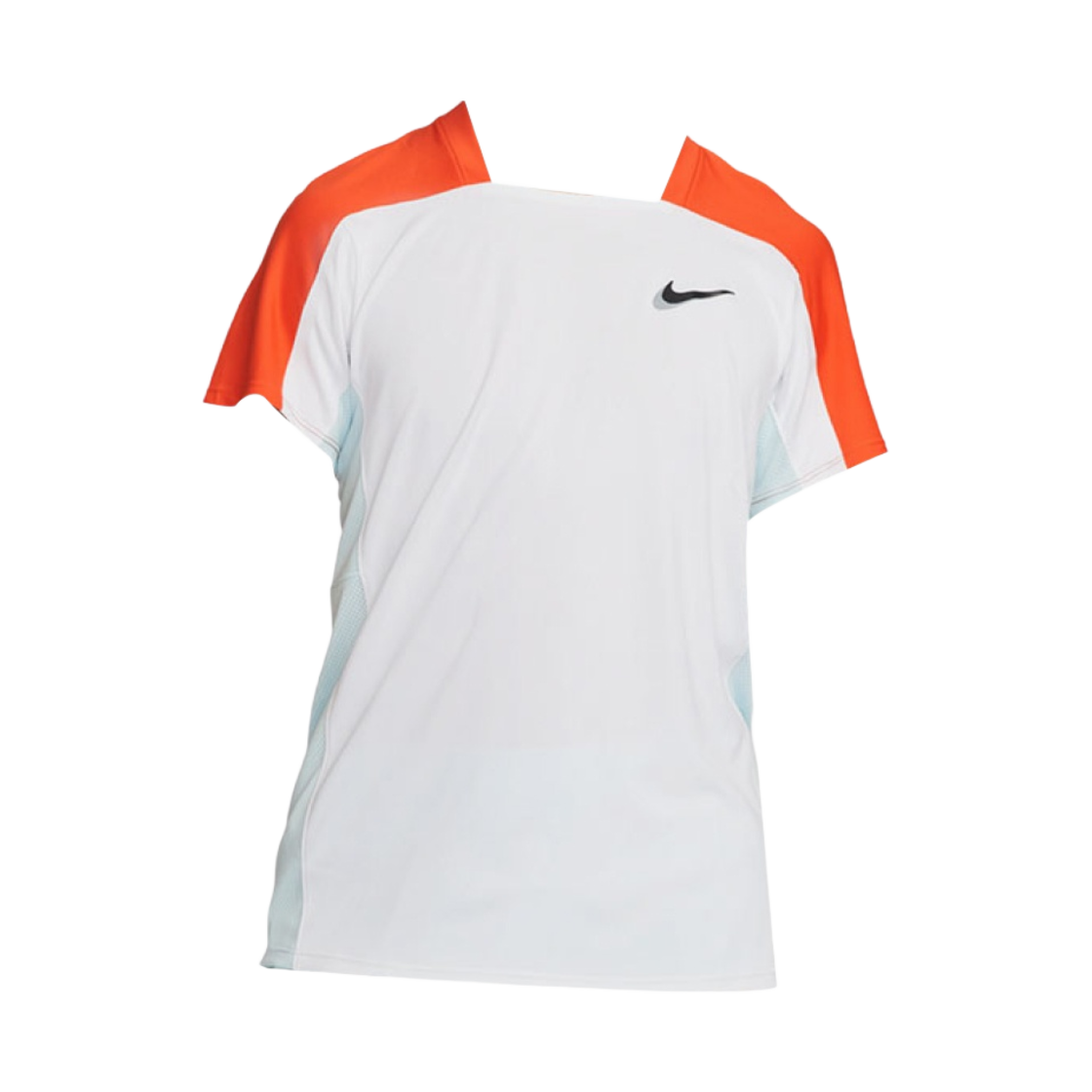 DN1821-100 Nike Court Dri-Fit ADV Advantage Tennis Slam Top White Team Orange Glacier Blue - Asia