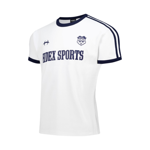 H252MLRTS150WH HDEX Sporty Ringer Muscle Fit Short Sleeve White