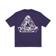 Palace Tri-Heads T-Shirt Purple - 21FW