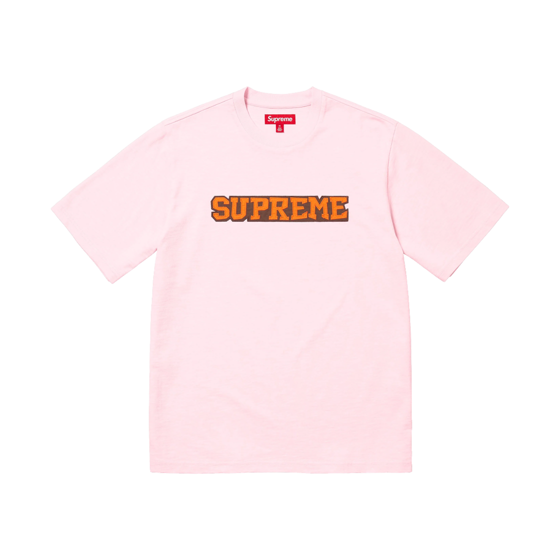 슈프림 사틴 아플리케 숏슬리브 탑 라이트 핑크 - 25SS(Supreme Satin Applique S/S Top Light Pink - 25SS) - 1