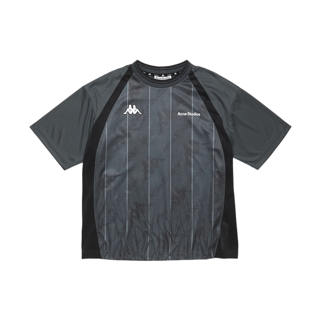 아크네 스튜디오 x 카파 로고 티셔츠 앤트러사이트 블랙(Acne Studios x Kappa Logo T-Shirt Anthracite Black) - 1