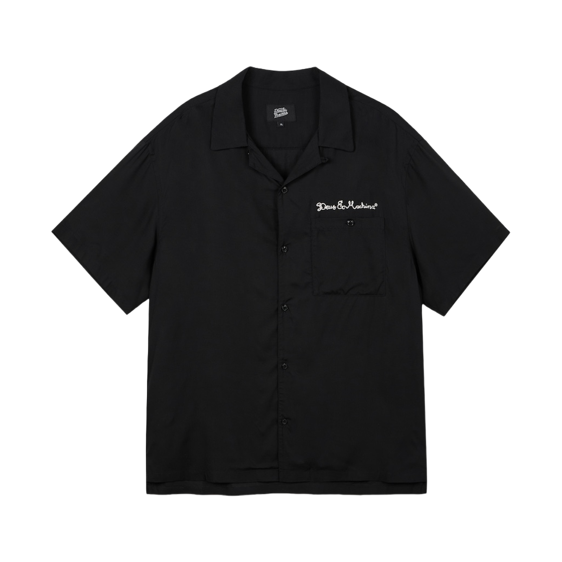 D252USH010-099 Deus Ex Machina Script Address Bowling Shirt Black