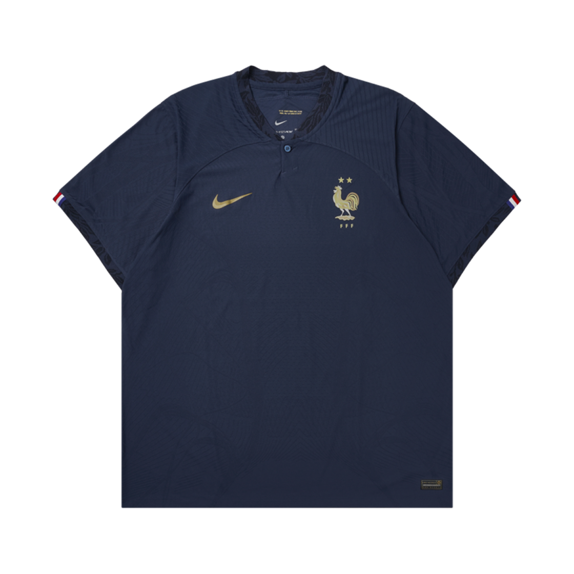 DN0625-410 Nike FFF 2022/23 Match Home Dri-Fit ADV Football Shirt Midnight Navy (Non Marking Ver.)