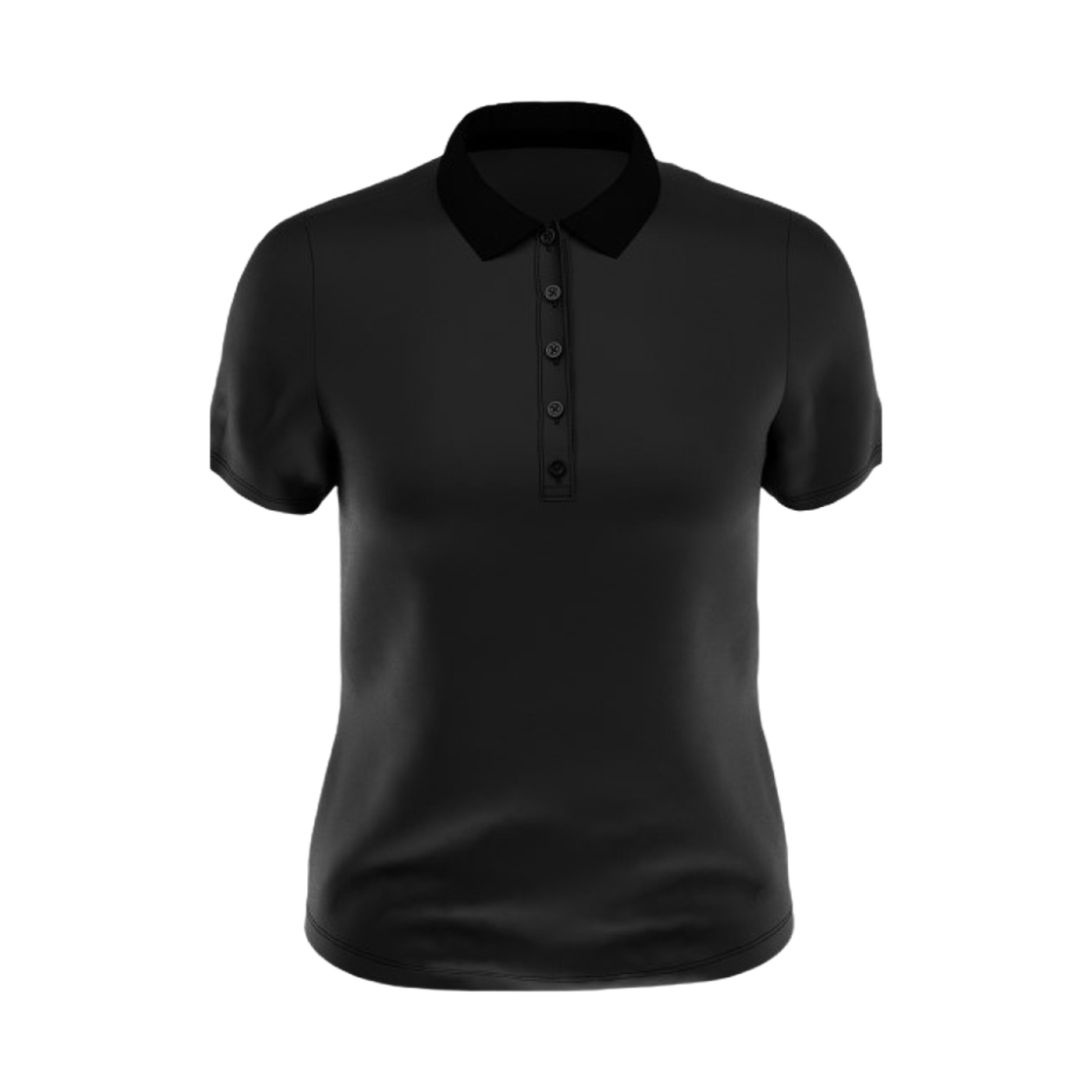 (W) 캘러웨이 솔리드 스윙 테크 폴로 블랙((W) Callaway Solid Swing Tech Polo Black)