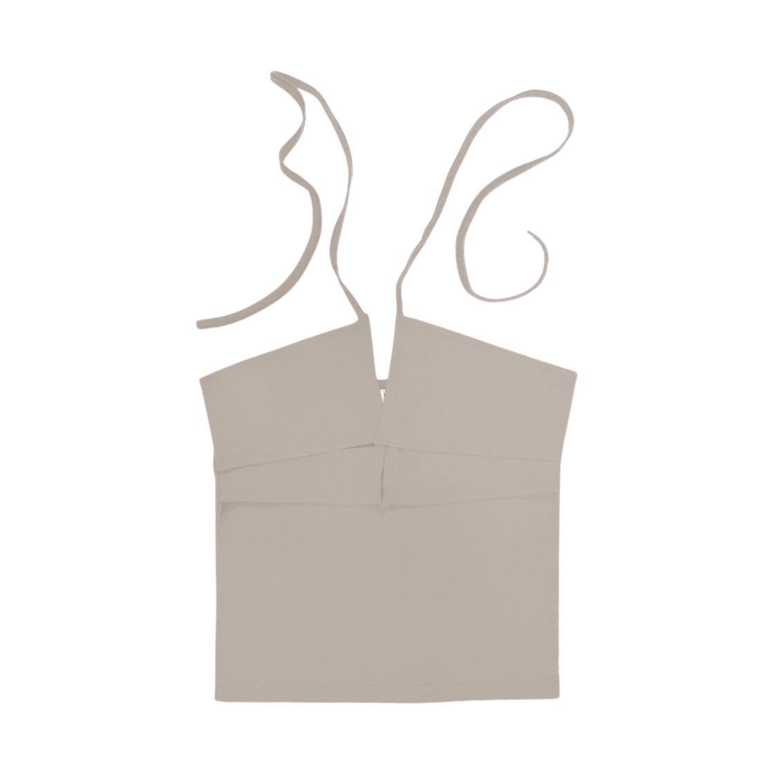 시오 스트링 홀터 탑 아이보리(SIO String Halter Top Ivory)