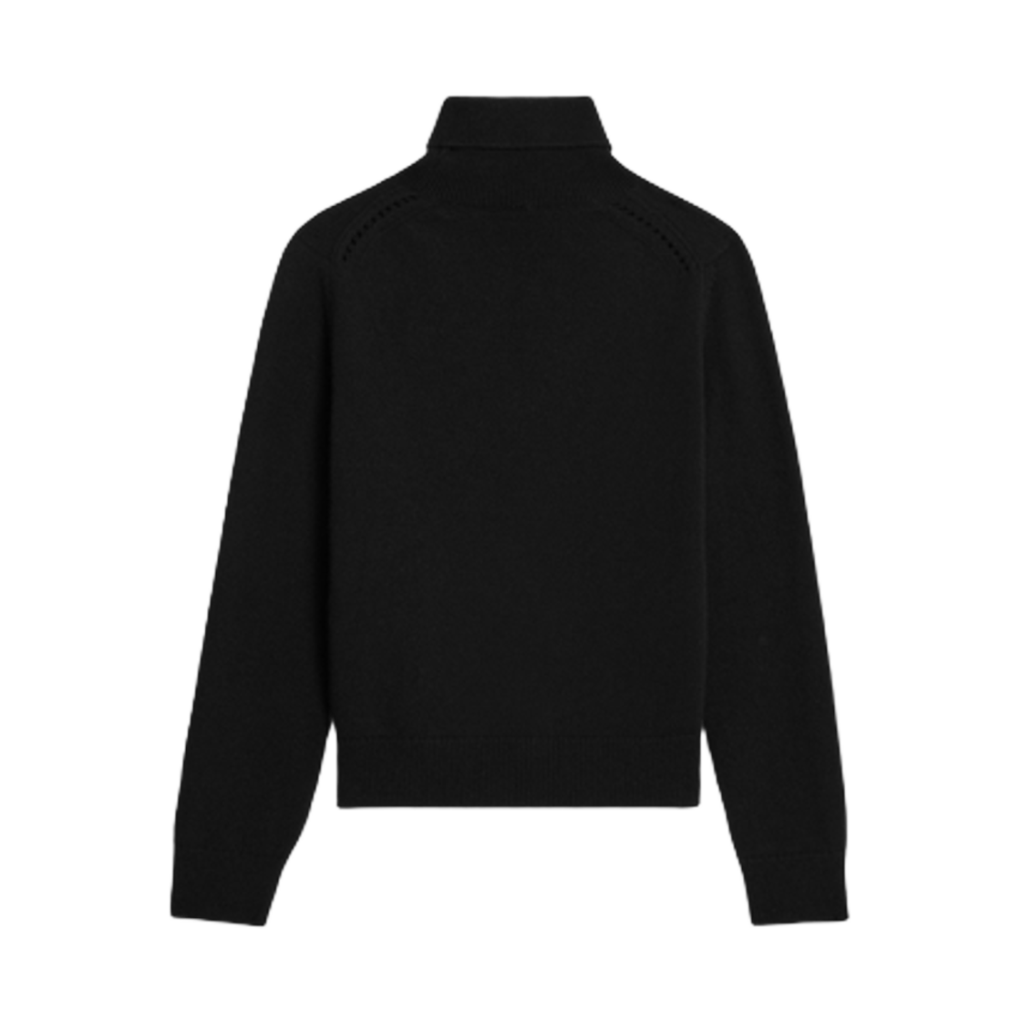(W) 셀린느 터틀넥 스웨터 스코티쉬 캐시미어 블랙((W) Celine Turtleneck Sweater in Scottish Cashmere Black) - 2
