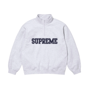 Supreme Collegiate Half Zip Pullover Ash Grey - 24FW