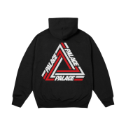 Palace Tri-Line Hood Black - 24FW