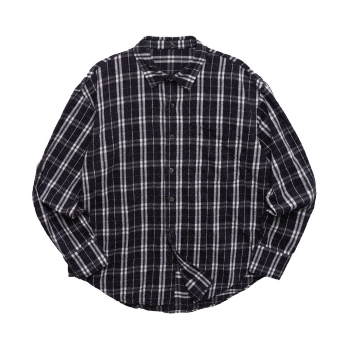 아이유 더 위닝 오버핏 체크 셔츠 블랙(IU The Winning Overfit Check Shirt)