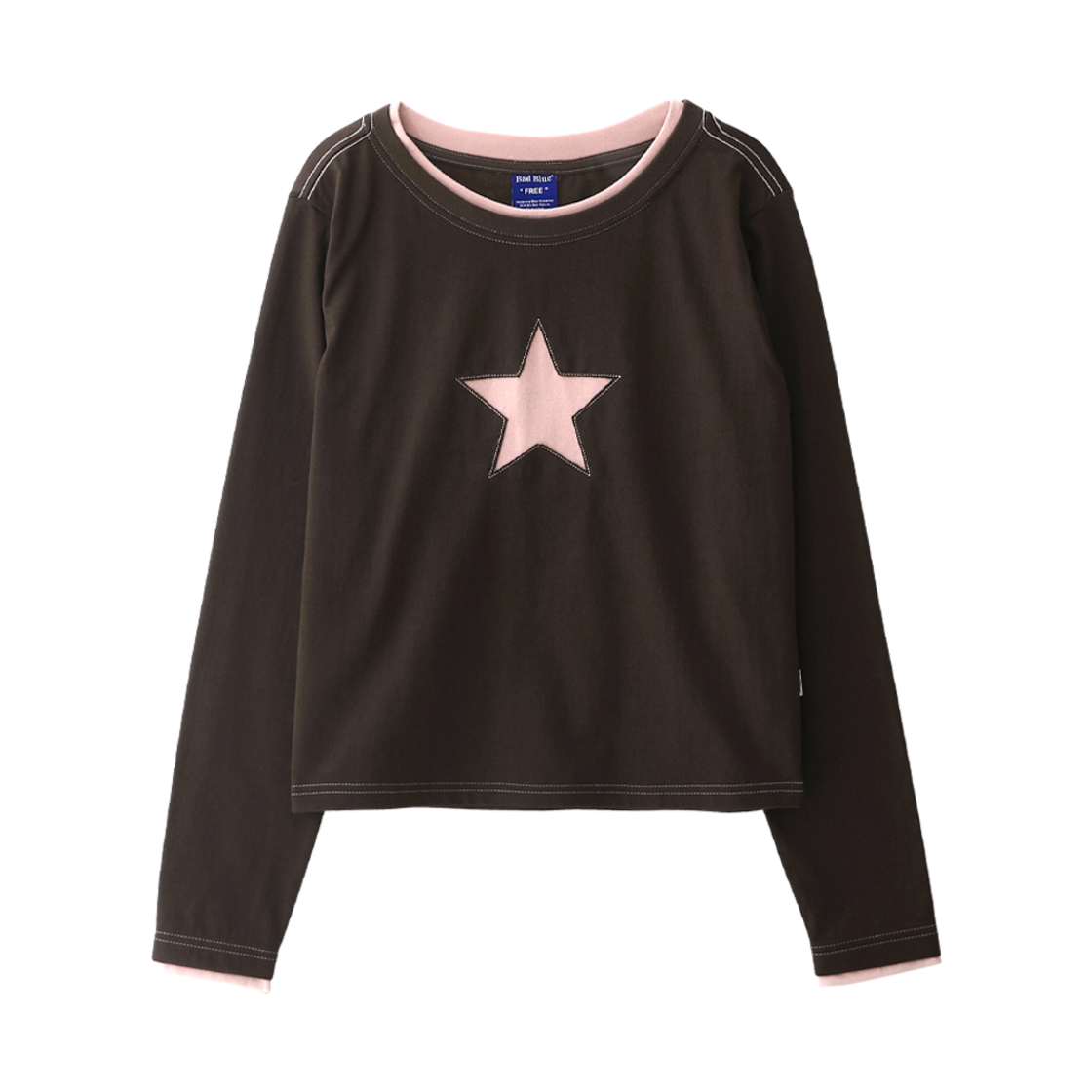 배드블루 마이 리틀 스타 롱슬리브 초콜렛(BadBlue My Little Star L/S Chocolate)