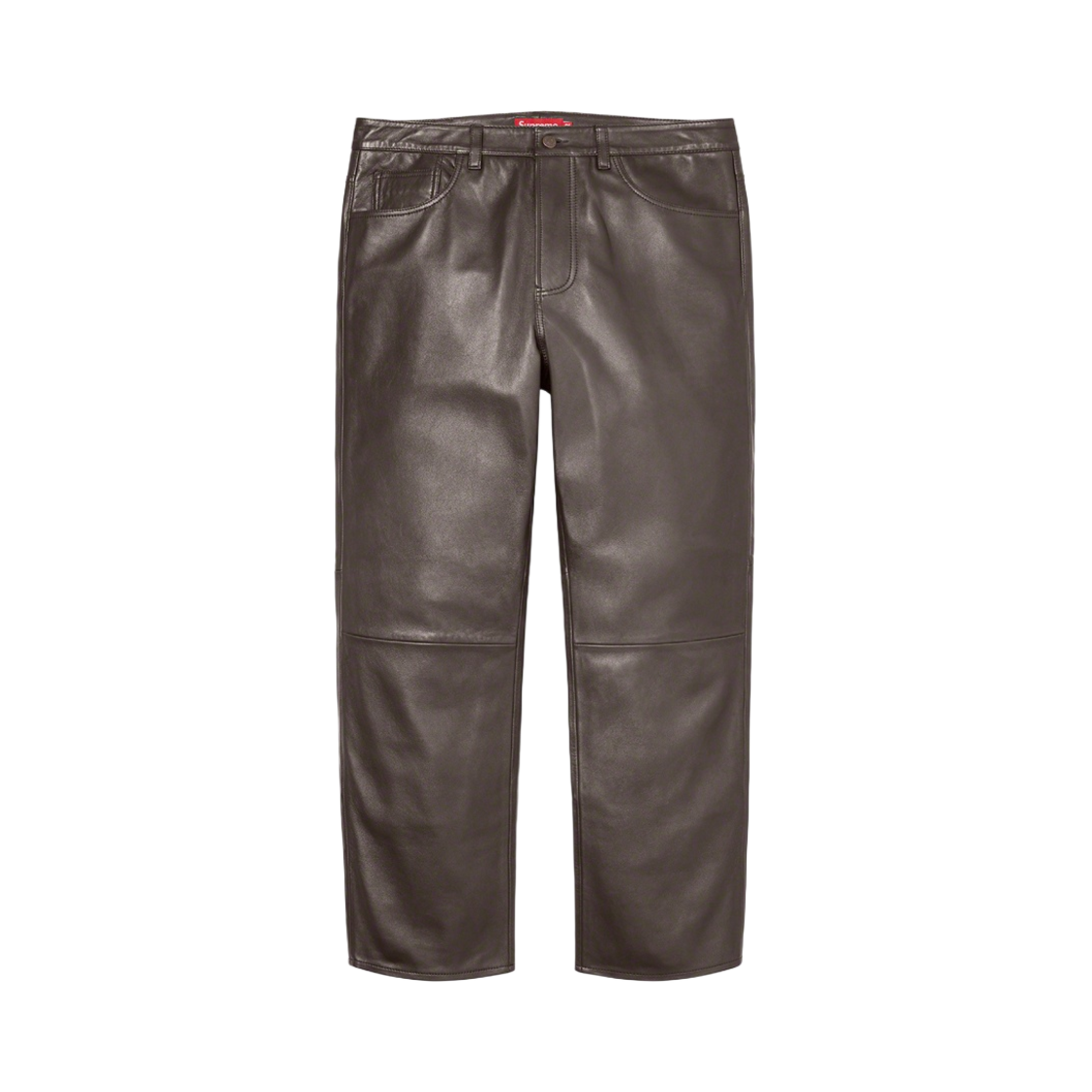 슈프림 레더 5-포켓 진 브라운 - 22FW(Supreme Leather 5-Pocket Jeans Brown - 22FW) - 1