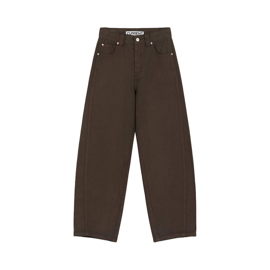 커렌트 커브드 핏 다잉 데님 브라운(Current Curved Fit Deying Denim Brown)