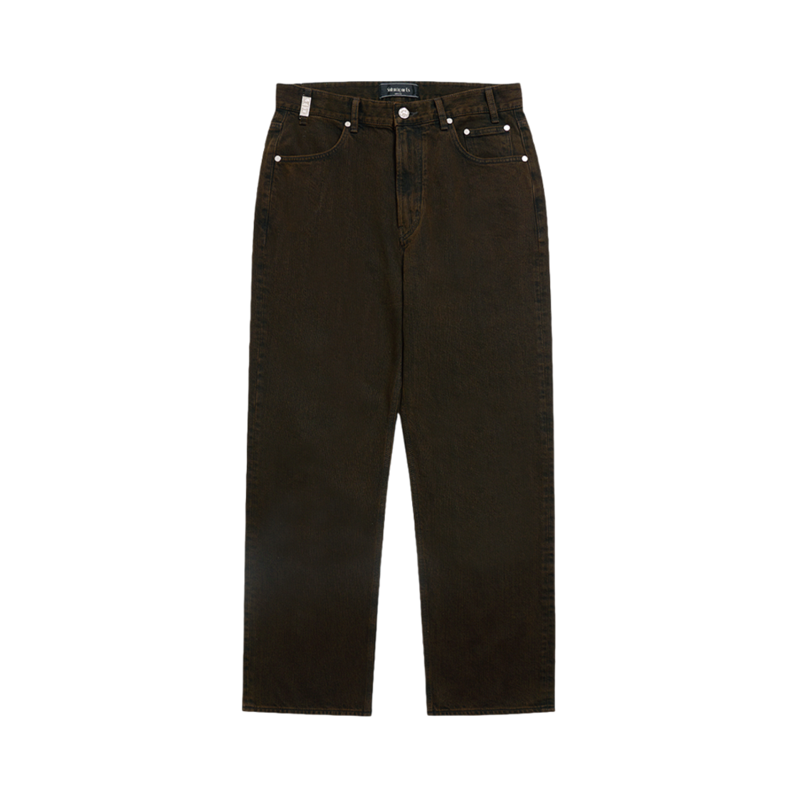 2502MDPBR STU Straight Denim Pants Brown