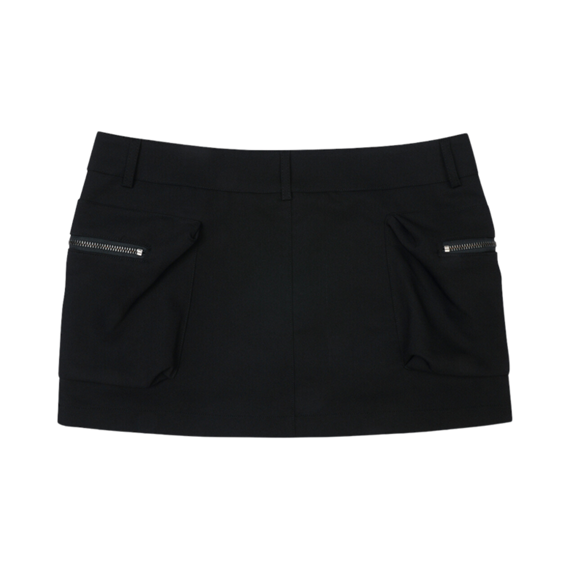 (W) 보헤미안 서울 투 포켓 미니 스커트 블랙((W) Bohemian Seoul Two Pocket Mini Skirts Black) - 2
