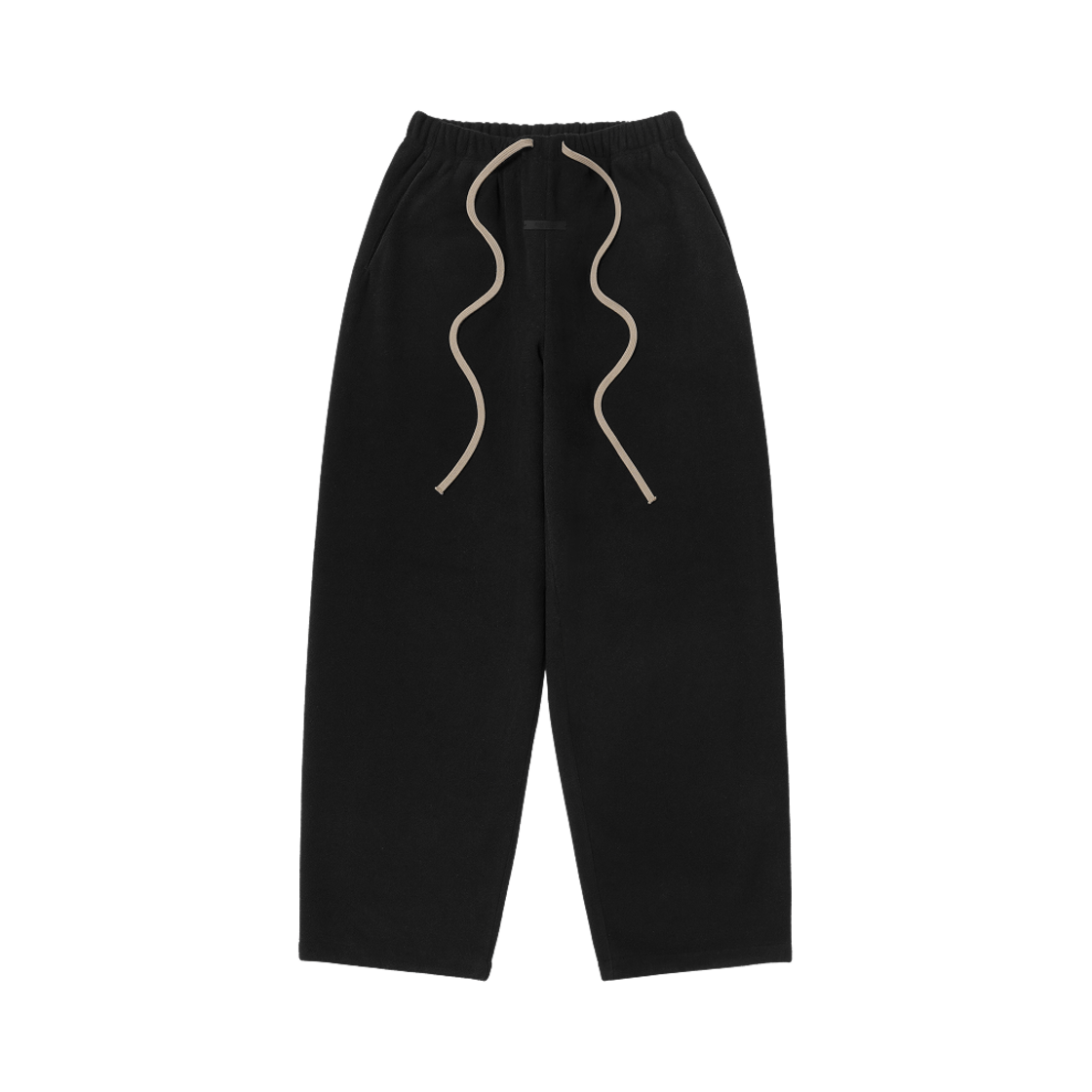 에센셜 브러쉬드 릴렉스드 팬츠 블랙 - 24FW