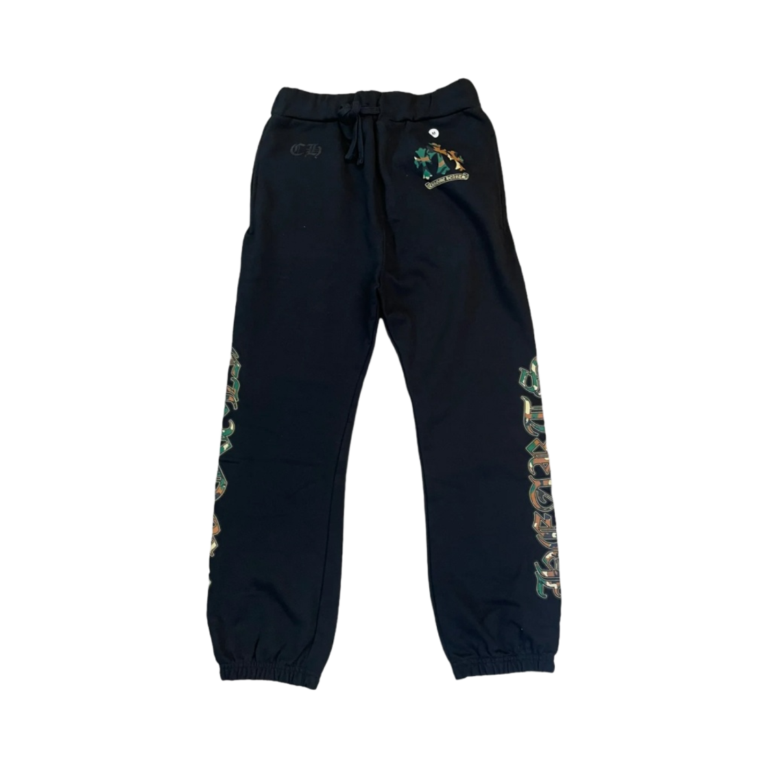 - Chrome Hearts Triple Cross Camo Sweatpants Black