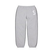 Supreme S Logo Split Sweatpants Heather Grey - 21FW