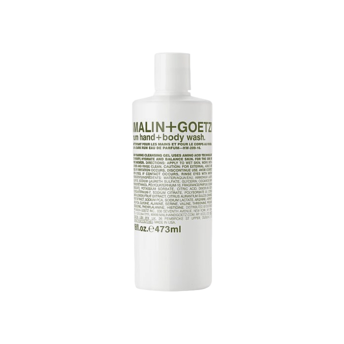 멜린앤게츠 럼 핸드 + 바디 워시 473ml(Malin+Goetz Rum Hand + Body Wash 473ml)