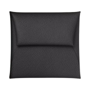 Hermes Bastia Change Purse Epsom & Palladium Noir